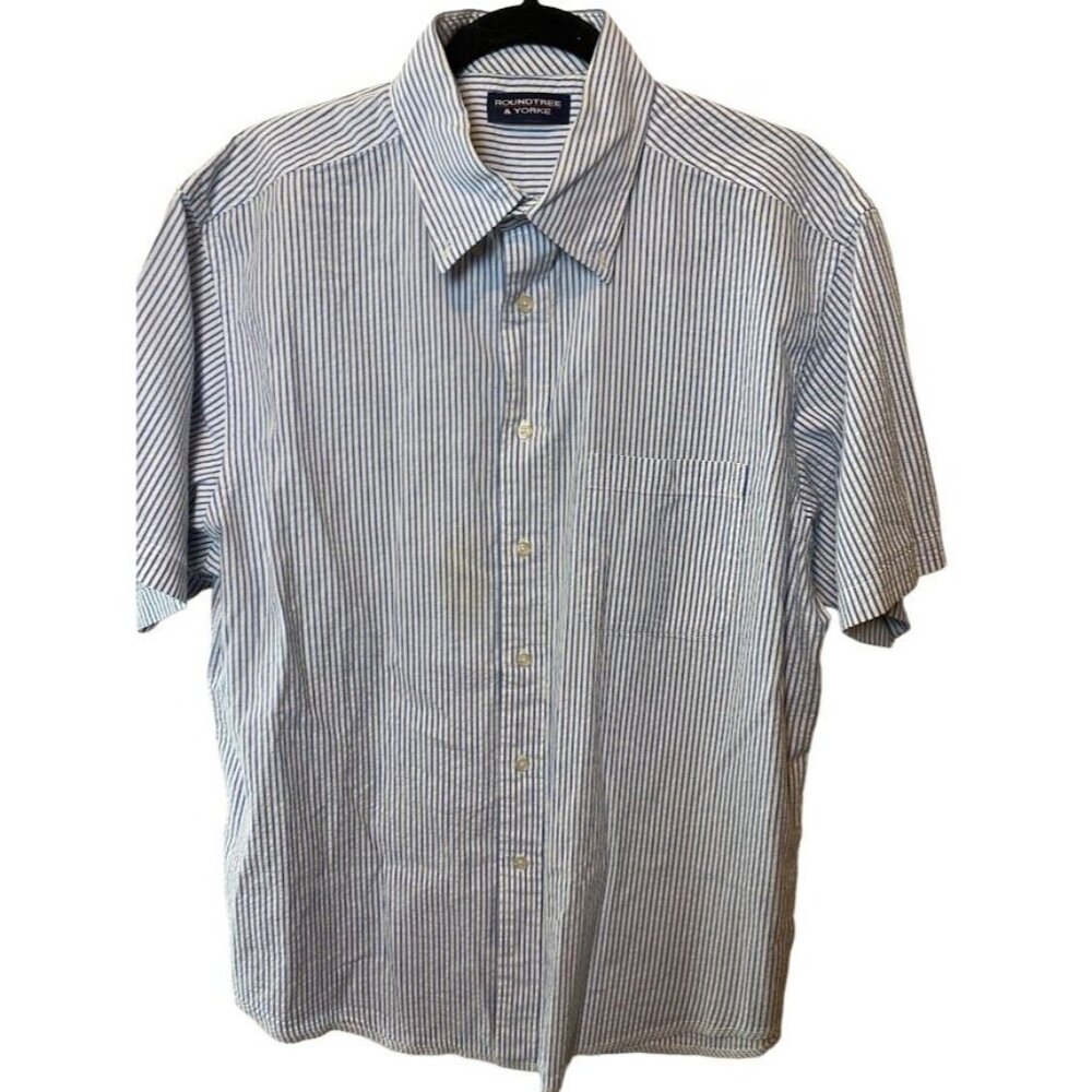 Roundtree & York Men's Large Short Sleeve Shirt For Men